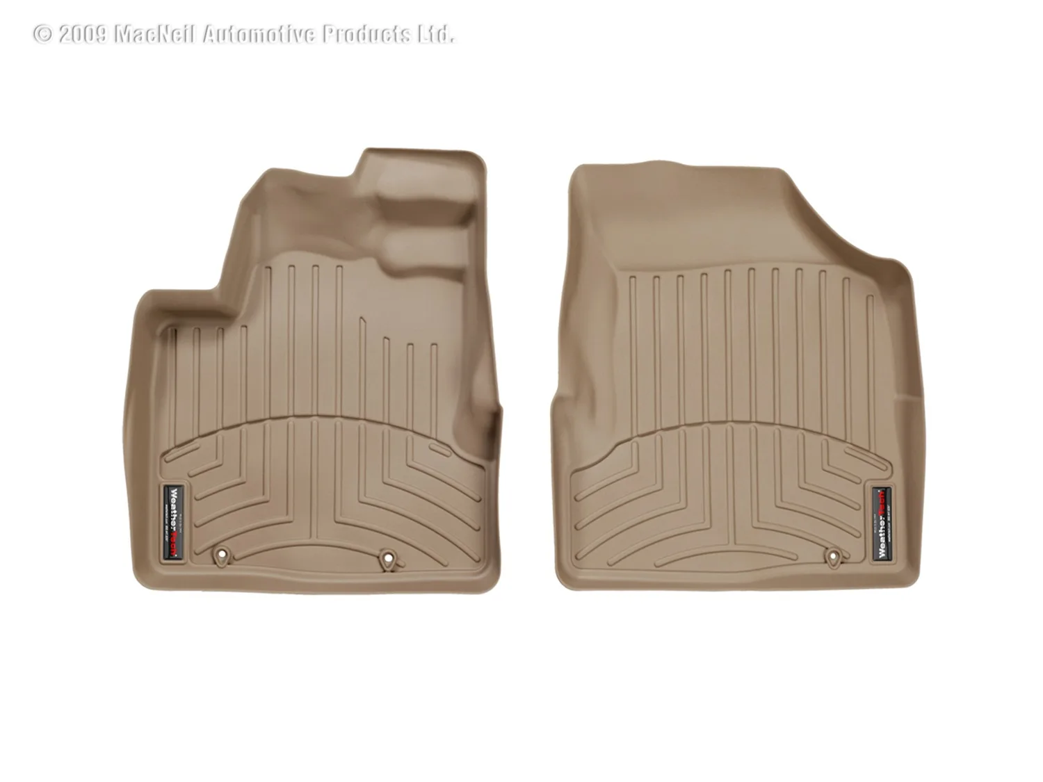 WeatherTech FloorLiner™ DigitalFit®; Tan; Front;