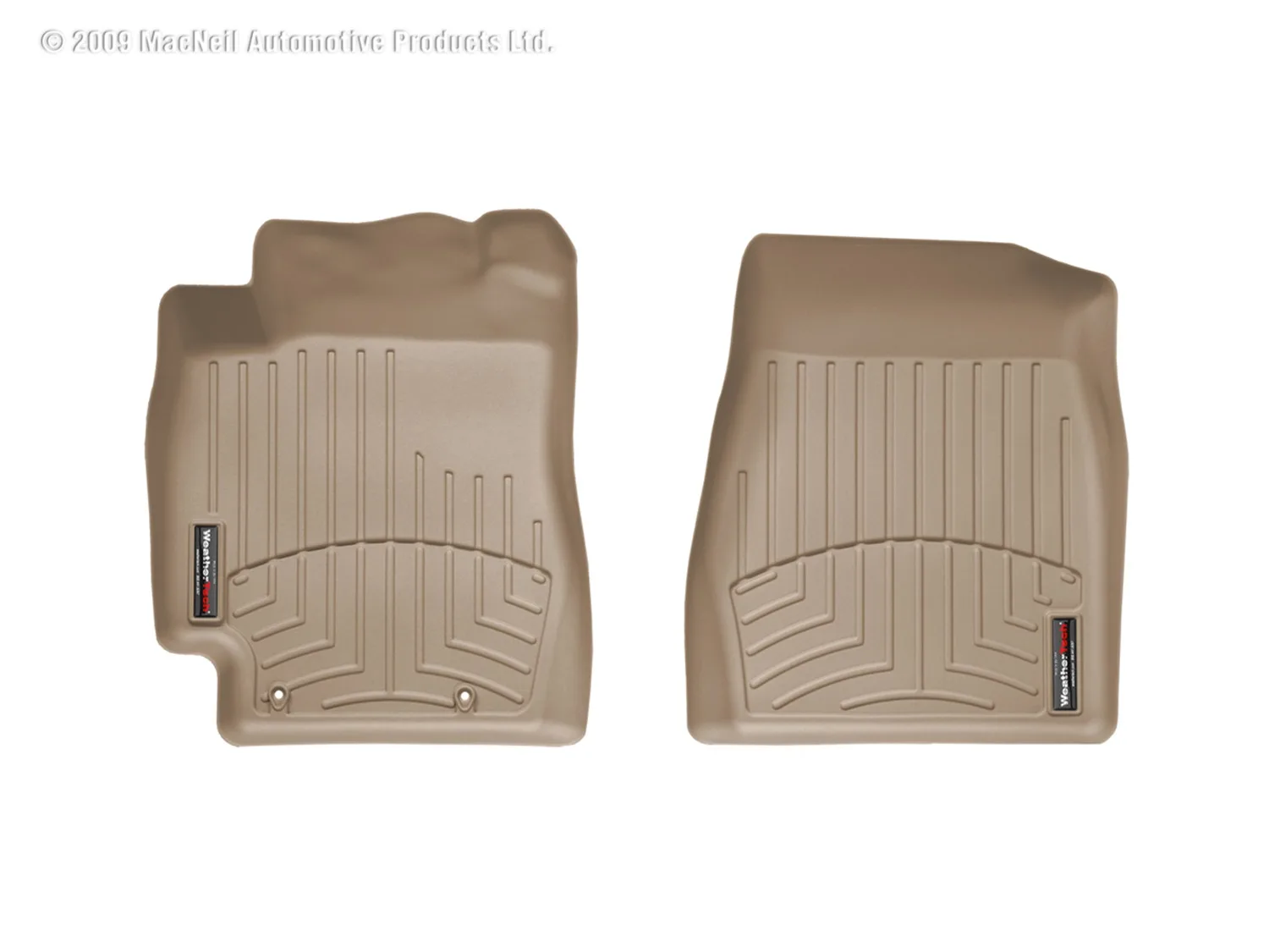 WeatherTech FloorLiner™ DigitalFit®; Tan; Front;