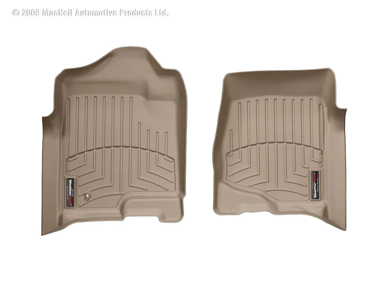 WeatherTech FloorLiner™ DigitalFit®; Tan; Front;