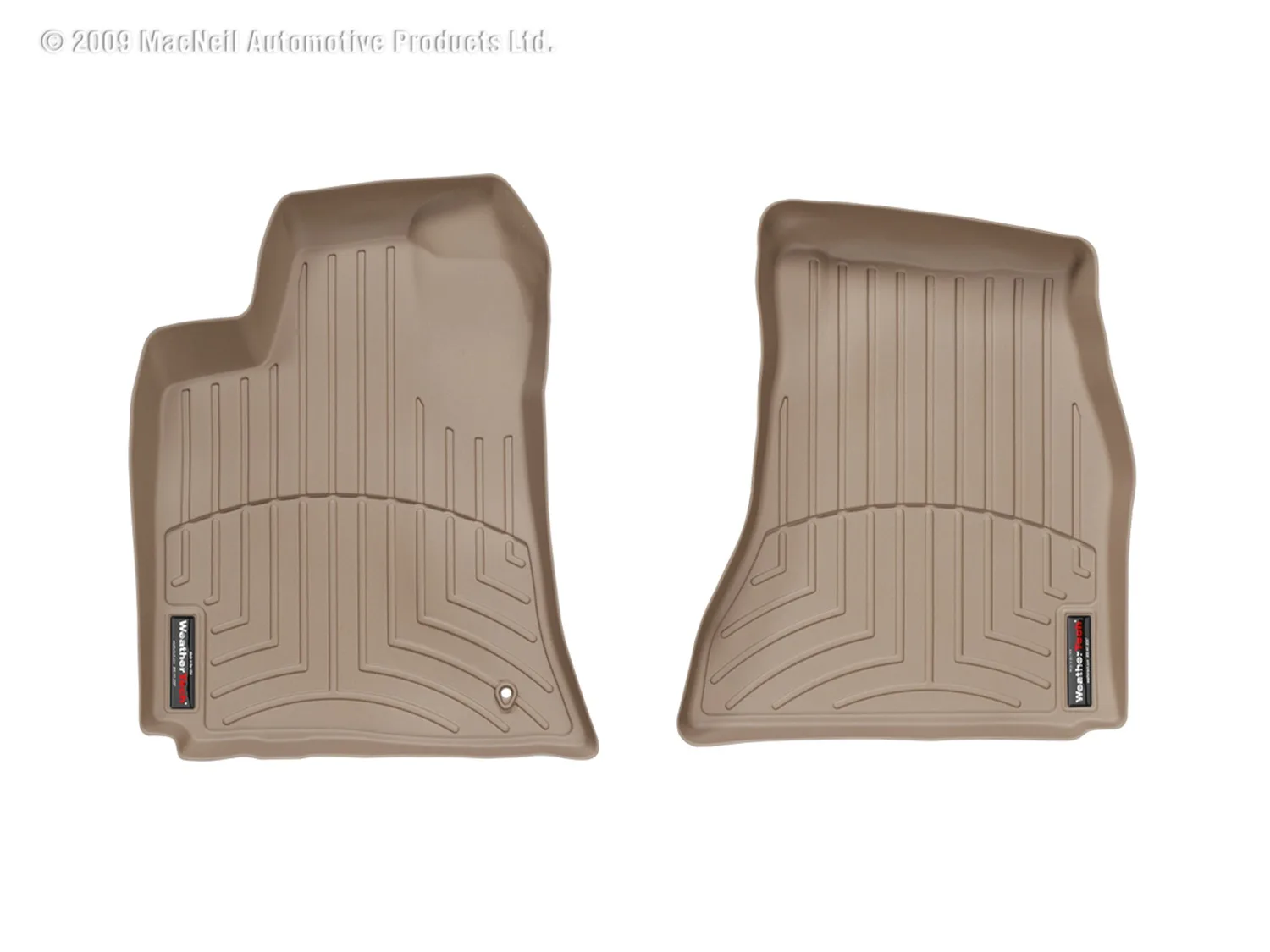 WeatherTech FloorLiner™ DigitalFit®; Tan; Front;