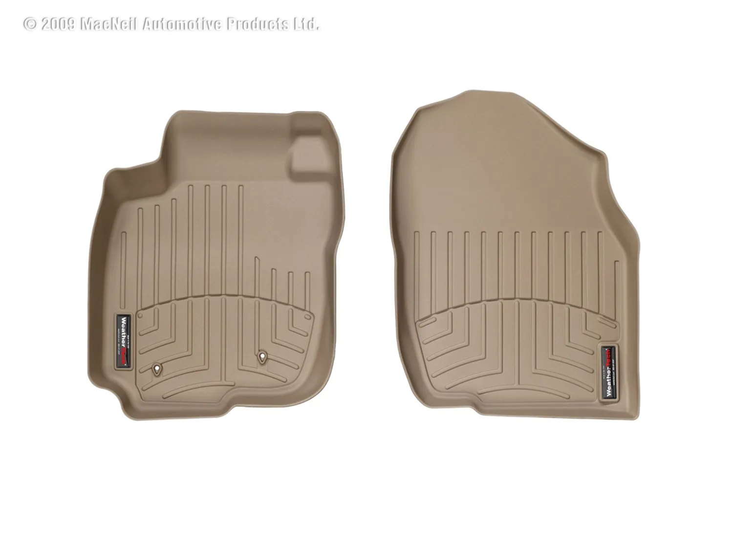 WeatherTech FloorLiner™ DigitalFit®; Tan; Front;