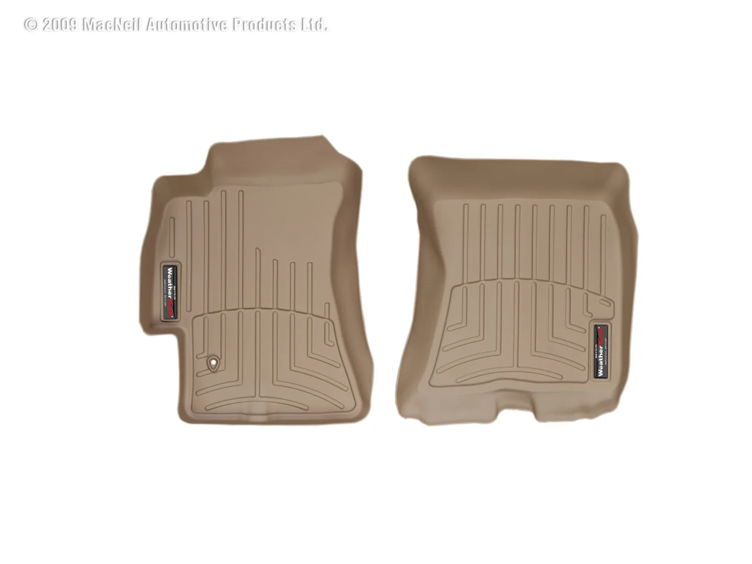 WeatherTech FloorLiner™ DigitalFit®; Tan; Front;