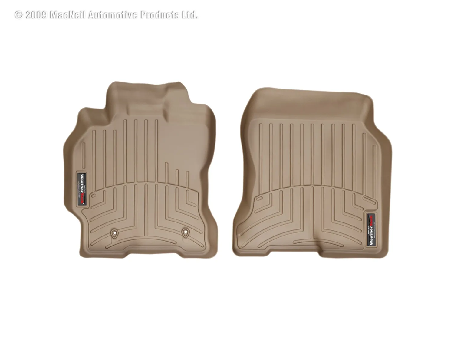 WeatherTech FloorLiner™ DigitalFit®; Tan; Front;