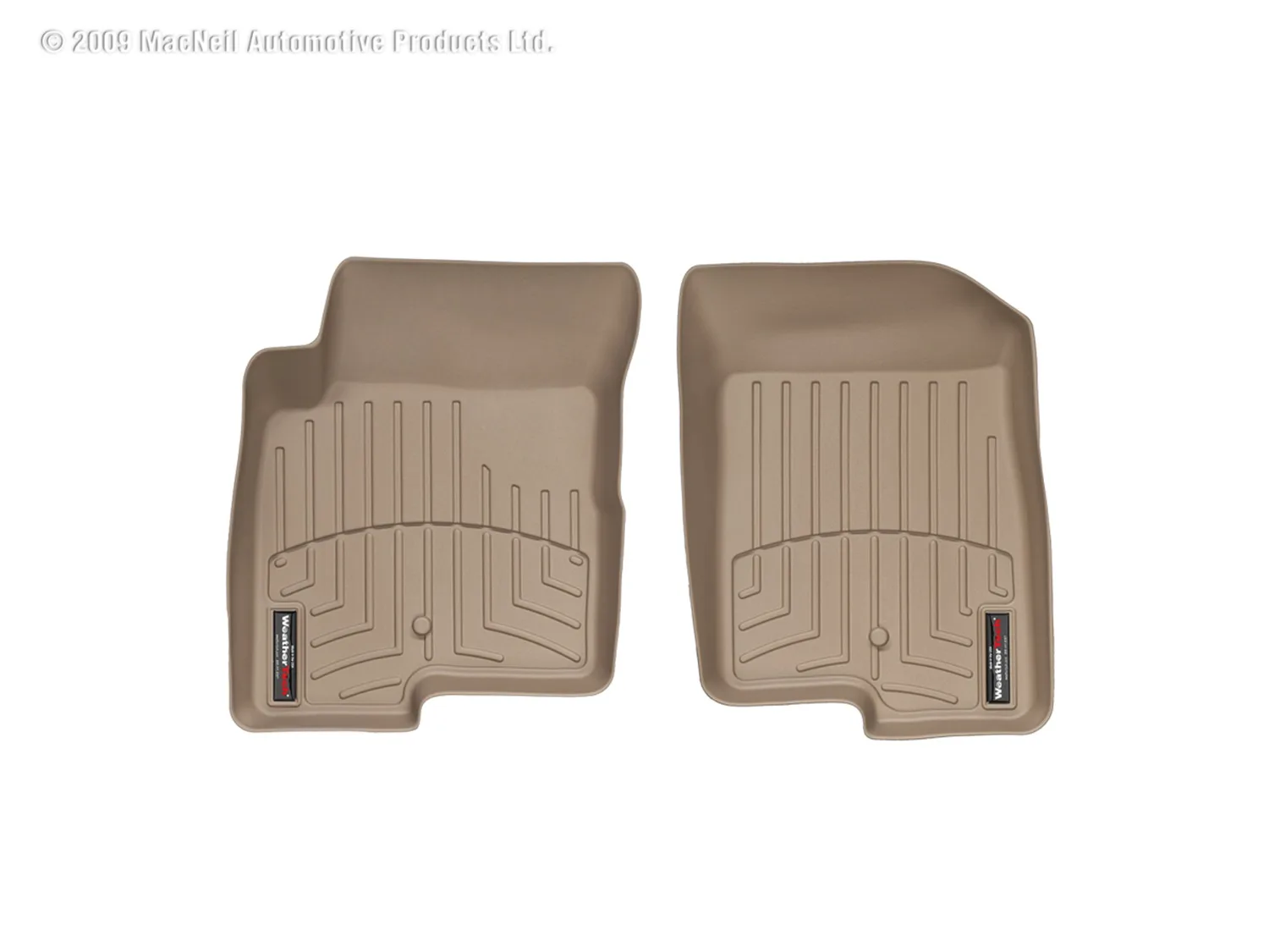 WeatherTech FloorLiner™ DigitalFit®; Tan; Front;