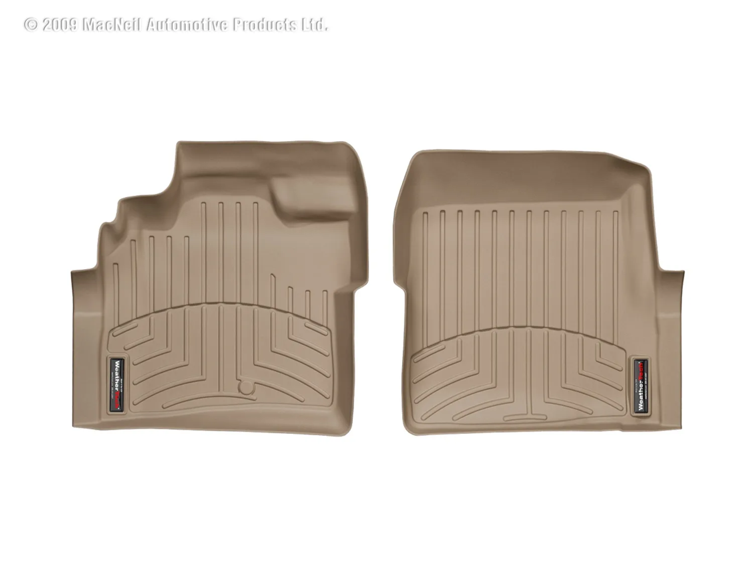 WeatherTech FloorLiner™ DigitalFit®; Tan; Front;