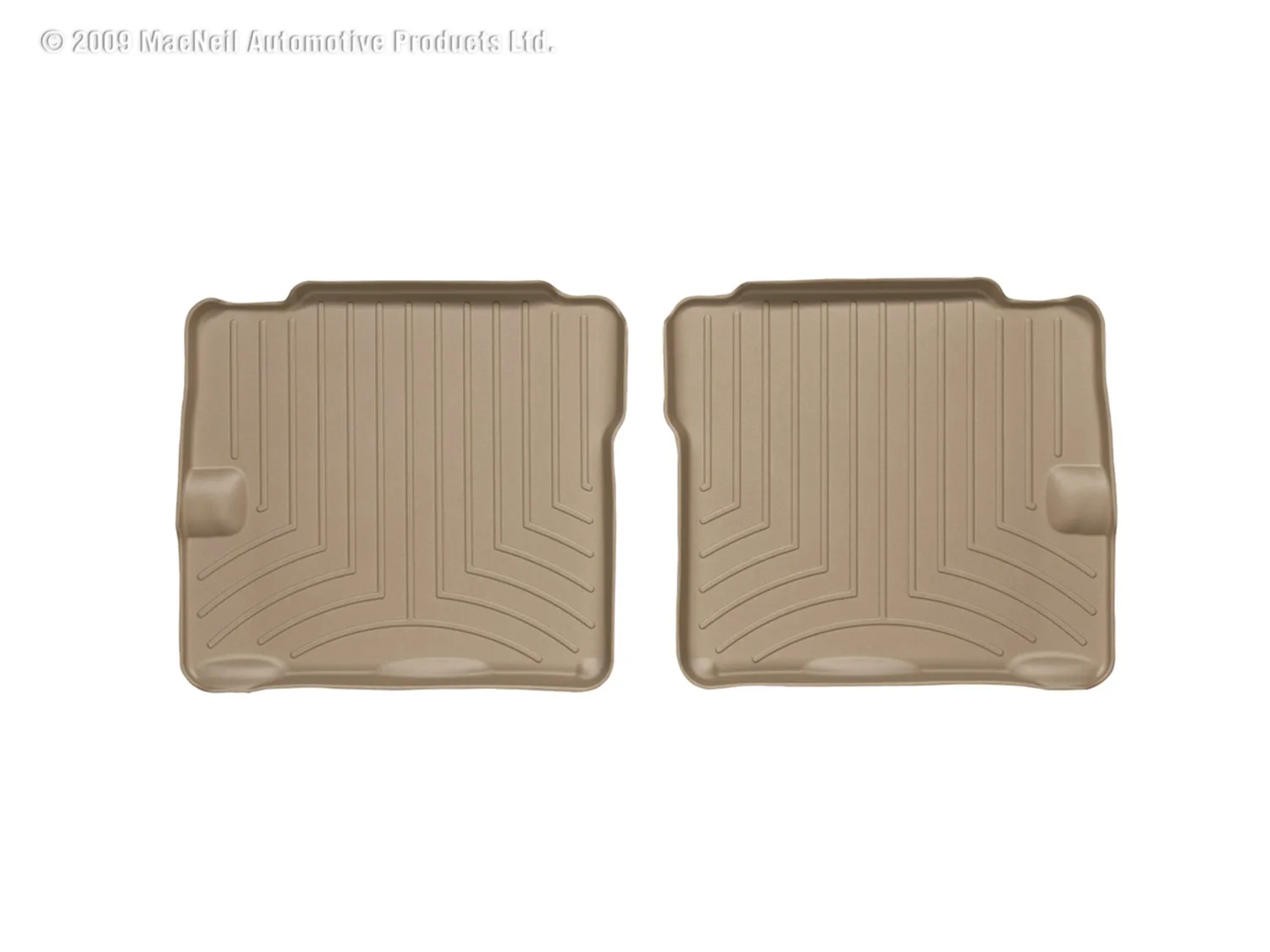 WeatherTech FloorLiner™ DigitalFit®; Tan; Rear; 2 Piece;