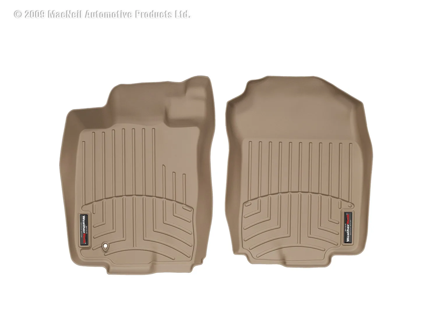 WeatherTech FloorLiner™ DigitalFit®; Tan; Front;