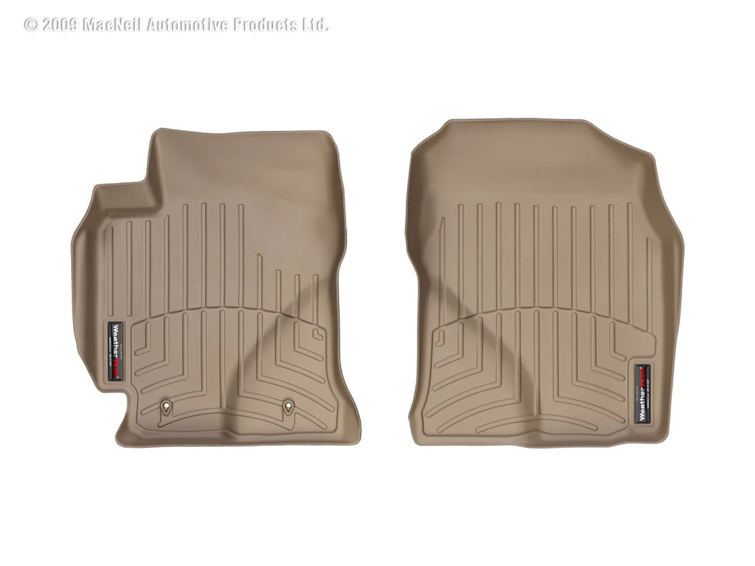 WeatherTech FloorLiner™ DigitalFit®; Tan; Front;