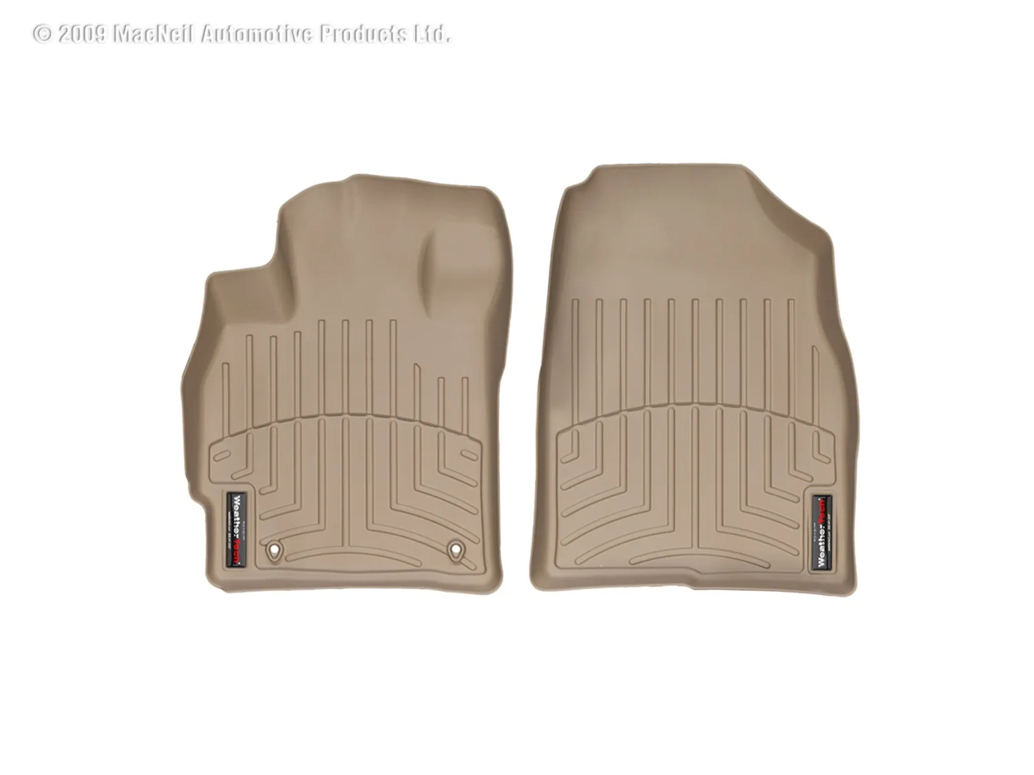 WeatherTech FloorLiner™ DigitalFit®; Tan; Front;