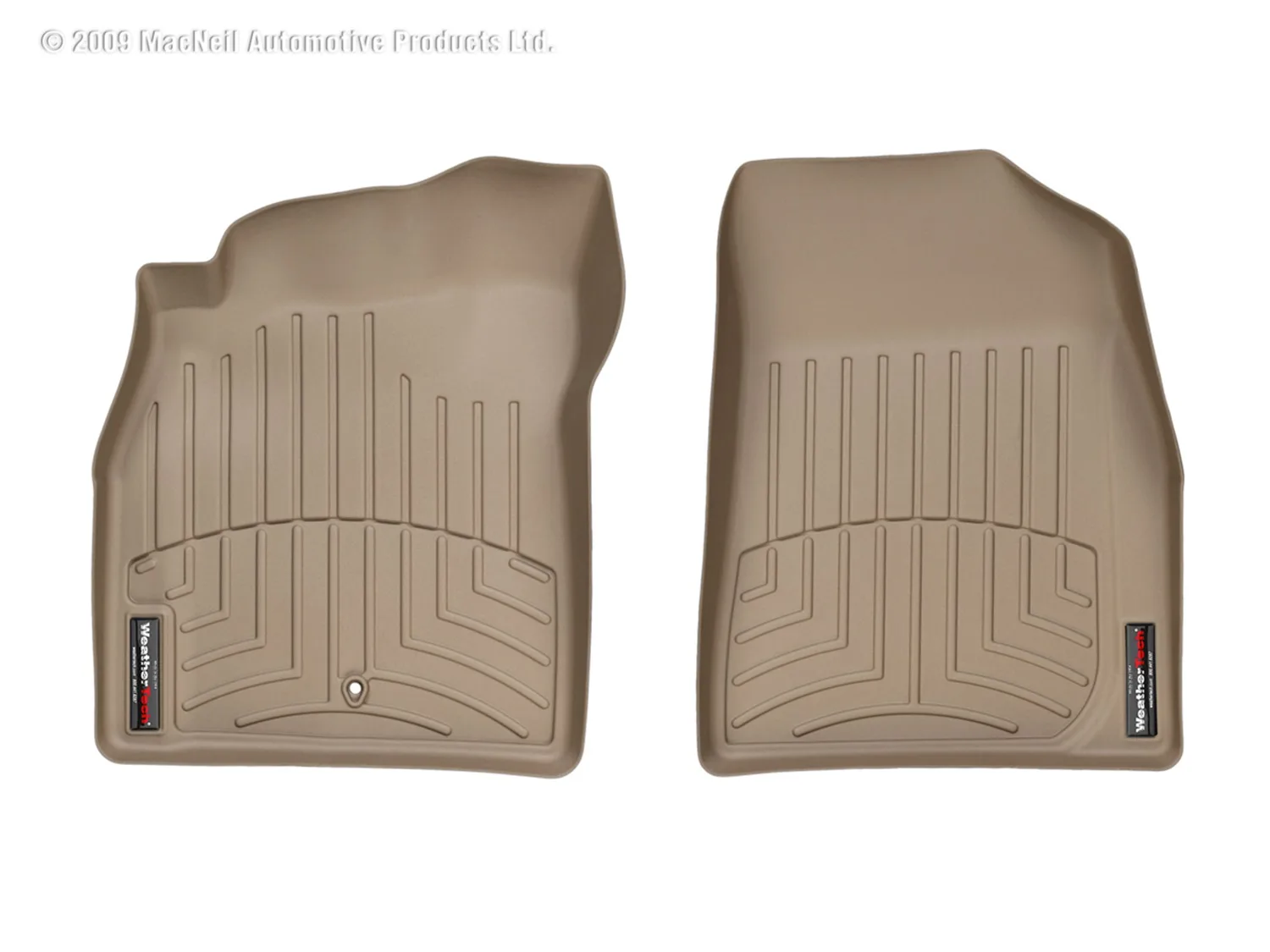 WeatherTech FloorLiner™ DigitalFit®; Tan; Front;