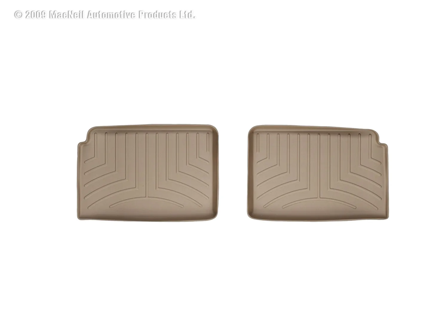 WeatherTech FloorLiner™ DigitalFit®; Tan; Rear;