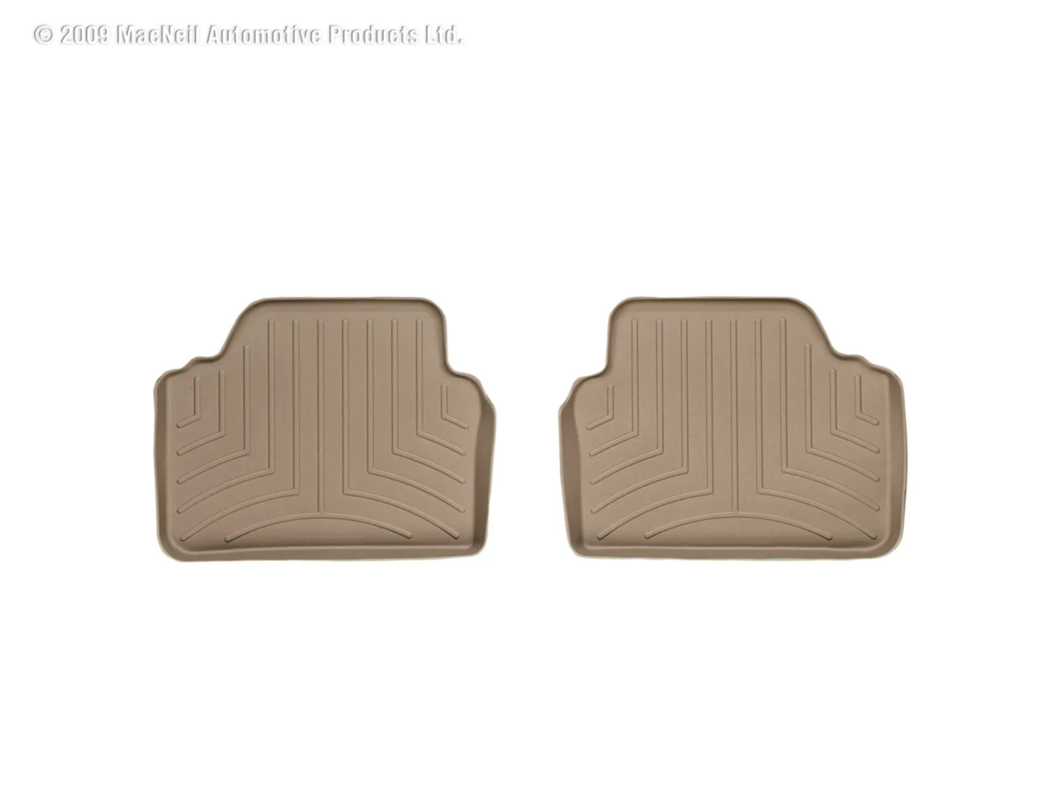 WeatherTech FloorLiner™ DigitalFit®; Tan; Rear;