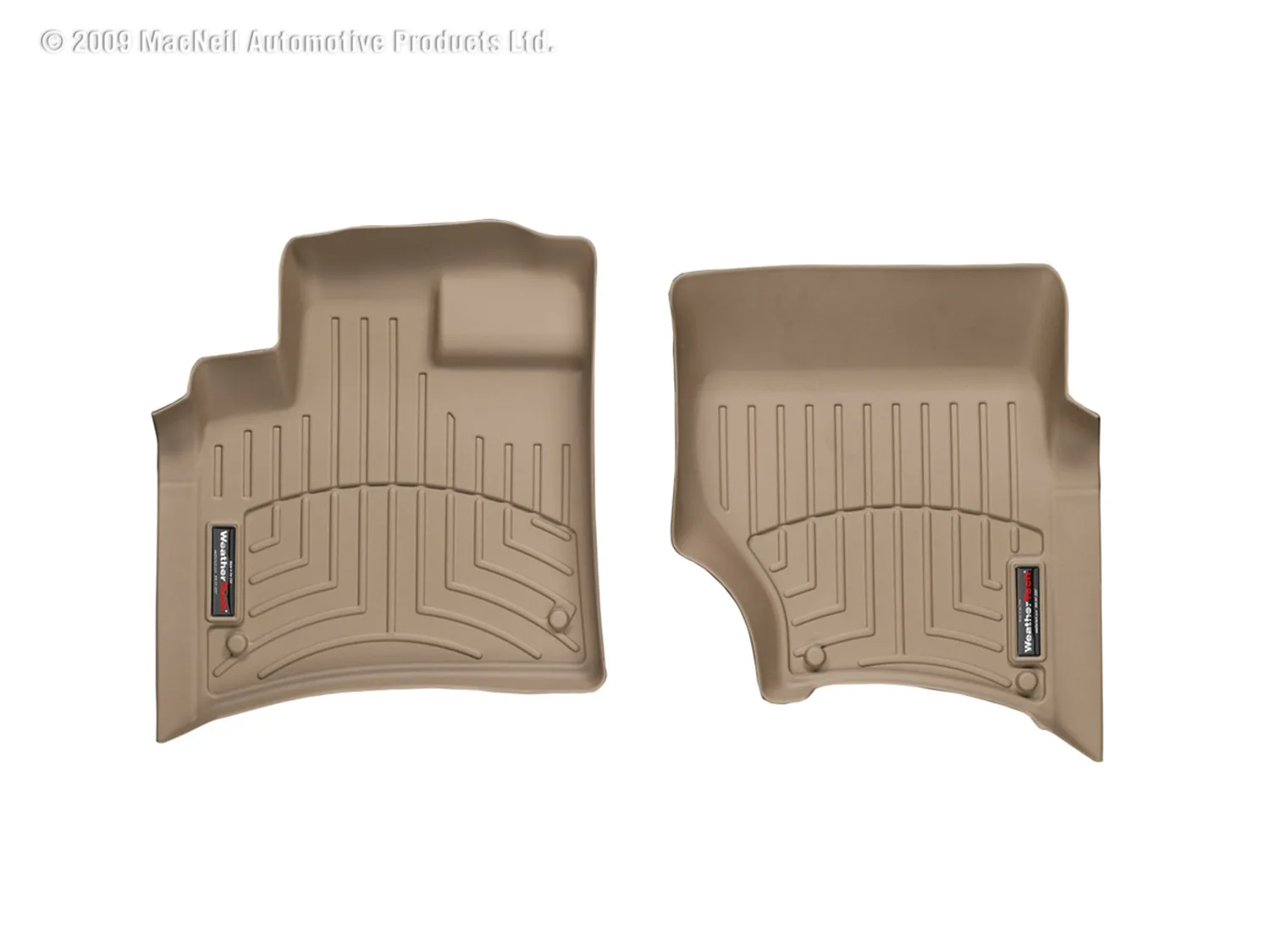 WeatherTech FloorLiner™ DigitalFit®; Tan; Front;