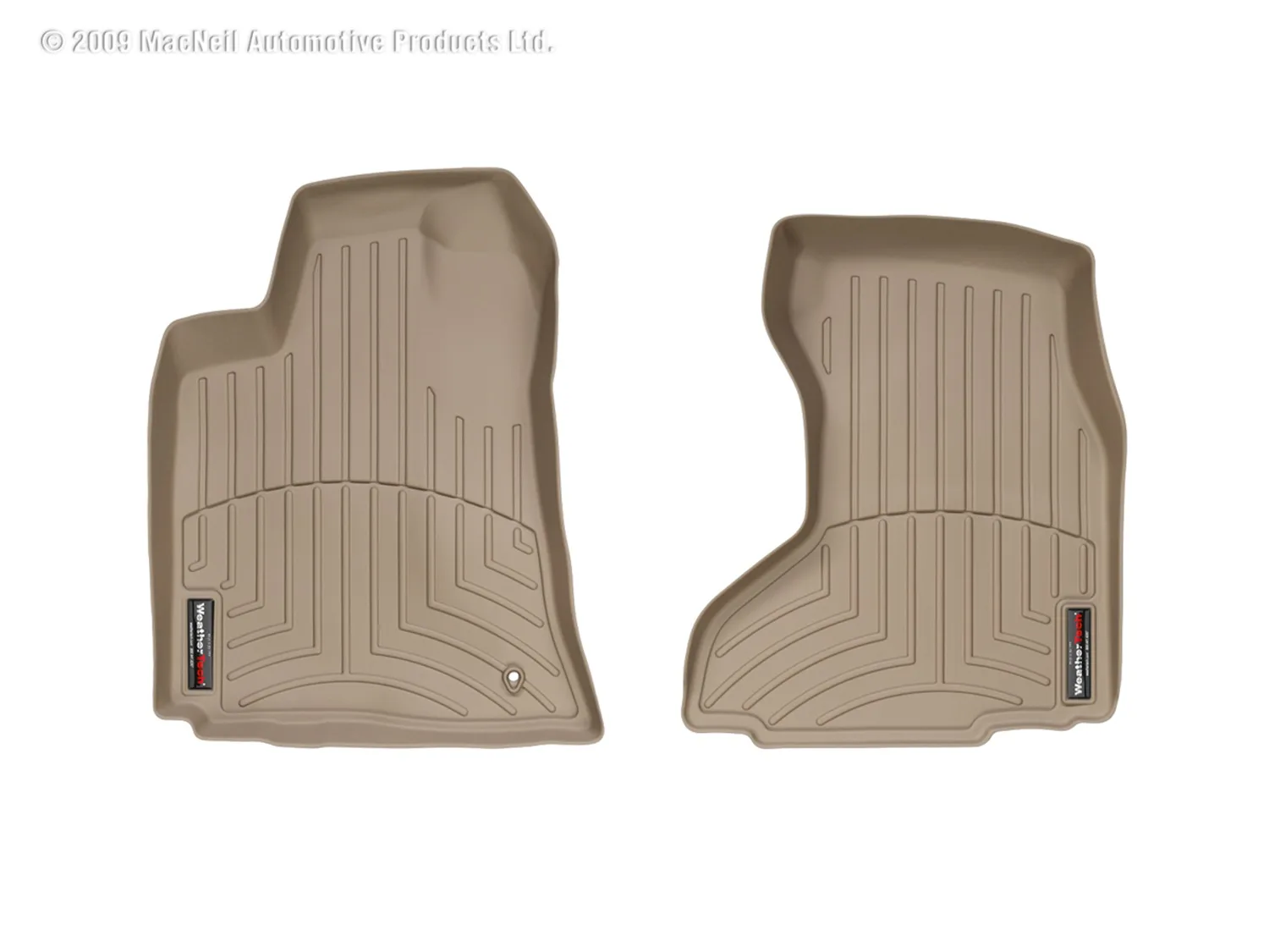 WeatherTech FloorLiner™ DigitalFit®; Tan; Front;