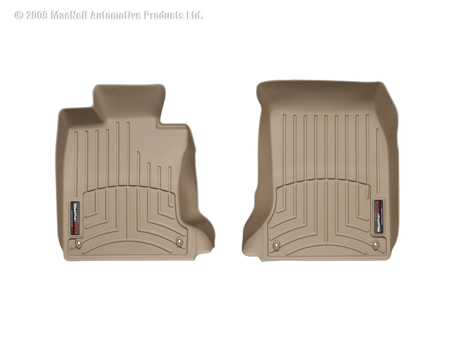 WeatherTech FloorLiner™ DigitalFit®; Tan; Front;