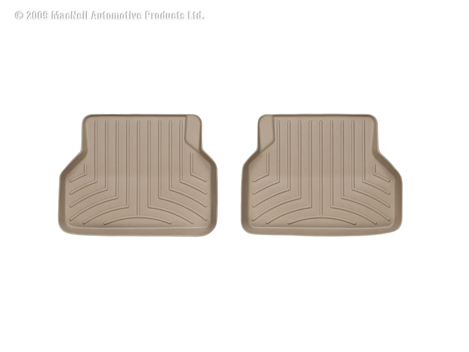 WeatherTech FloorLiner™ DigitalFit®; Tan; Rear;