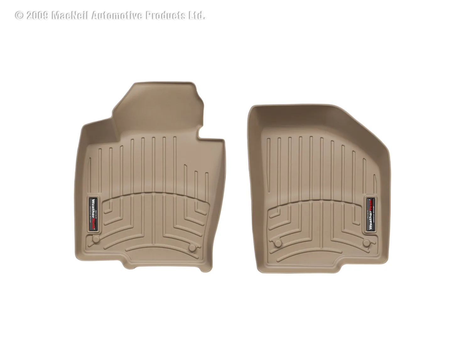 WeatherTech FloorLiner™ DigitalFit®; Tan; Front;