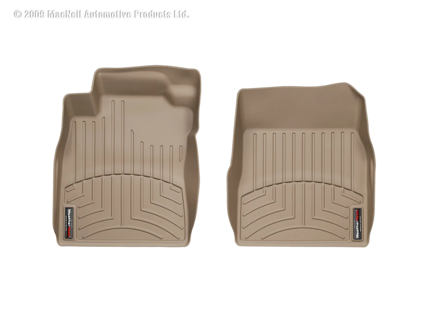 WeatherTech FloorLiner™ DigitalFit®; Tan; Front;