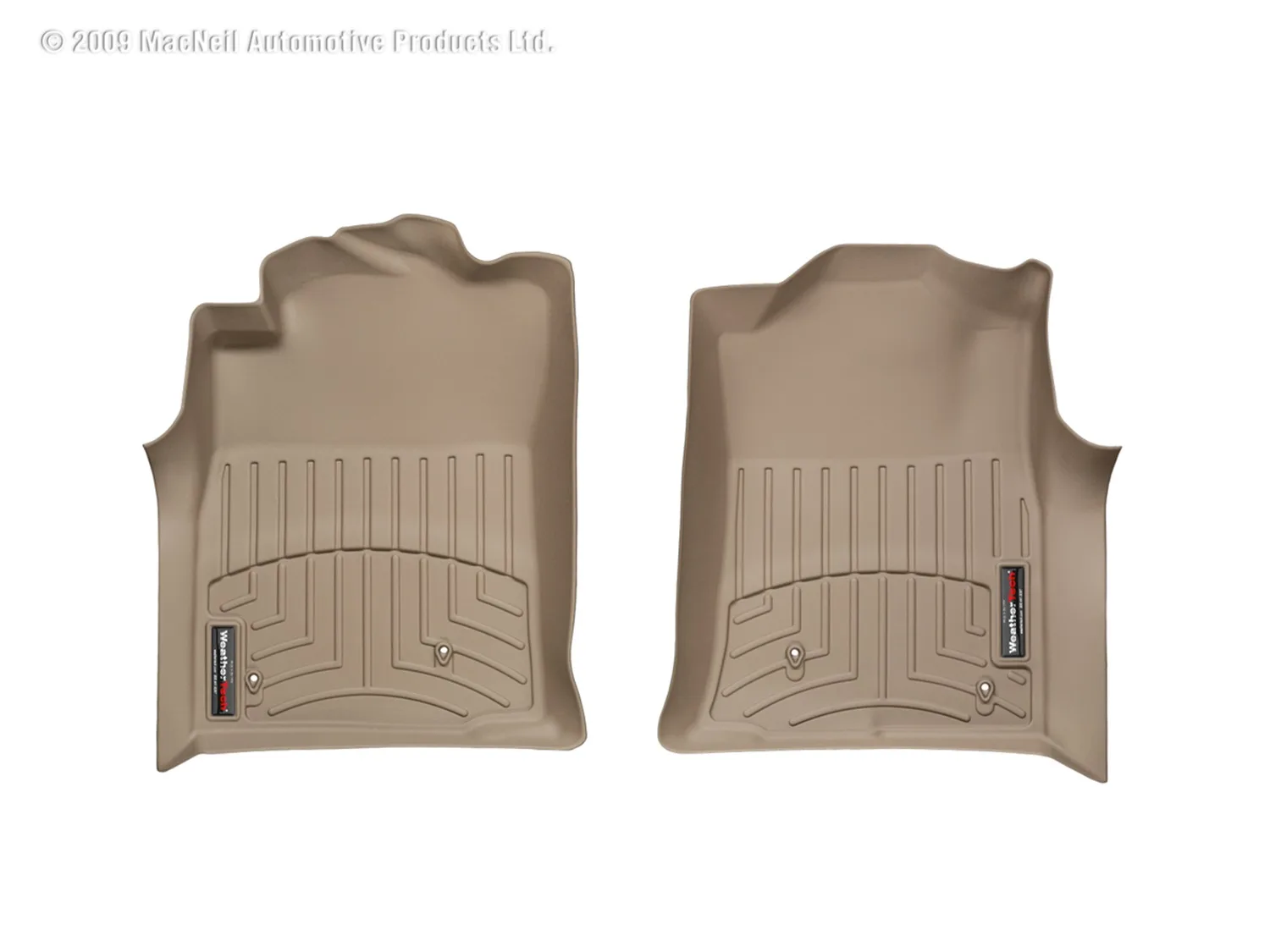 WeatherTech FloorLiner™ DigitalFit®; Tan; Front;