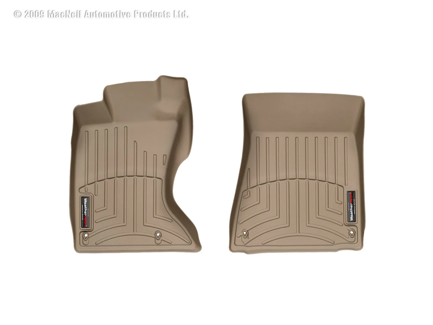 WeatherTech FloorLiner™ DigitalFit®; Tan; Front;