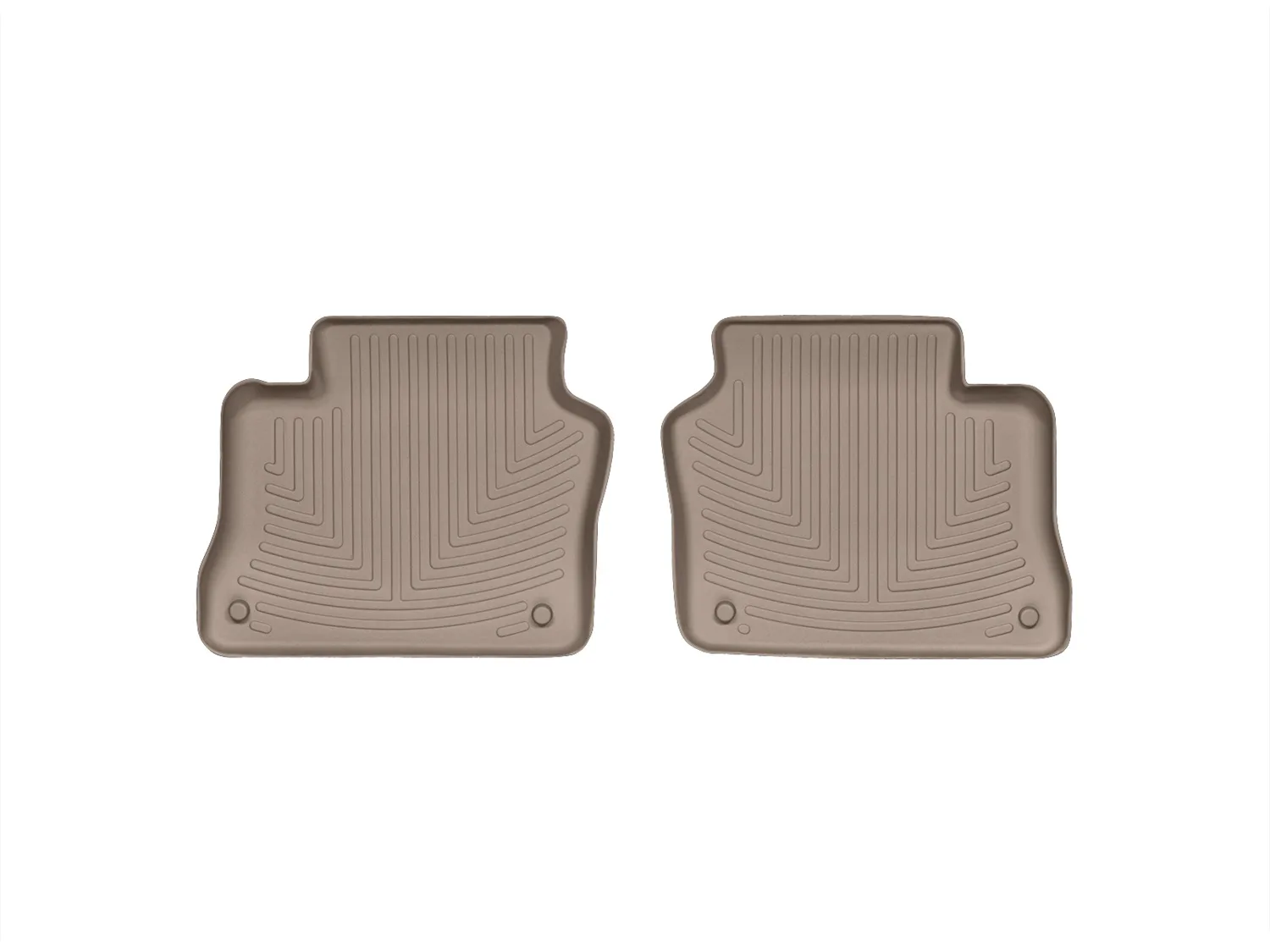 WeatherTech FloorLiner™ DigitalFit®; Tan; Rear; 2 Piece;
