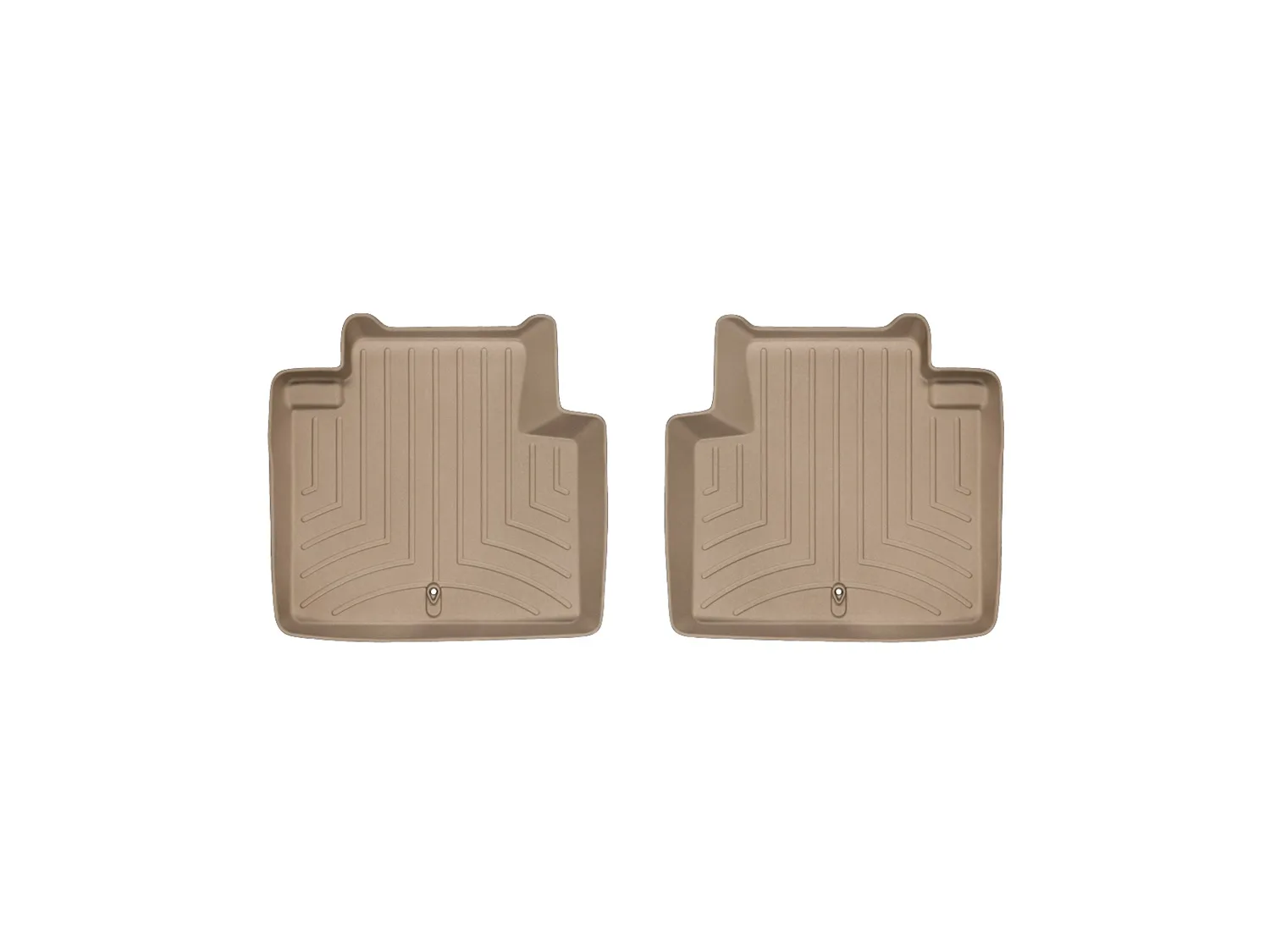 WeatherTech FloorLiner™ DigitalFit®; Tan; Rear; 2 Piece;