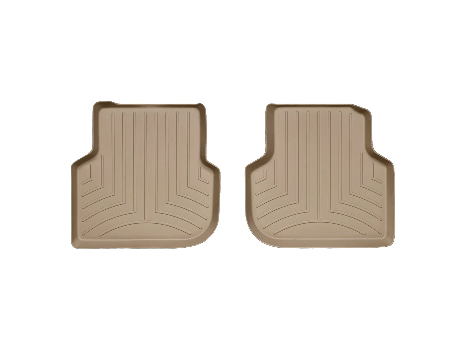 WeatherTech FloorLiner™ DigitalFit®; Tan; Rear; 2 Piece;