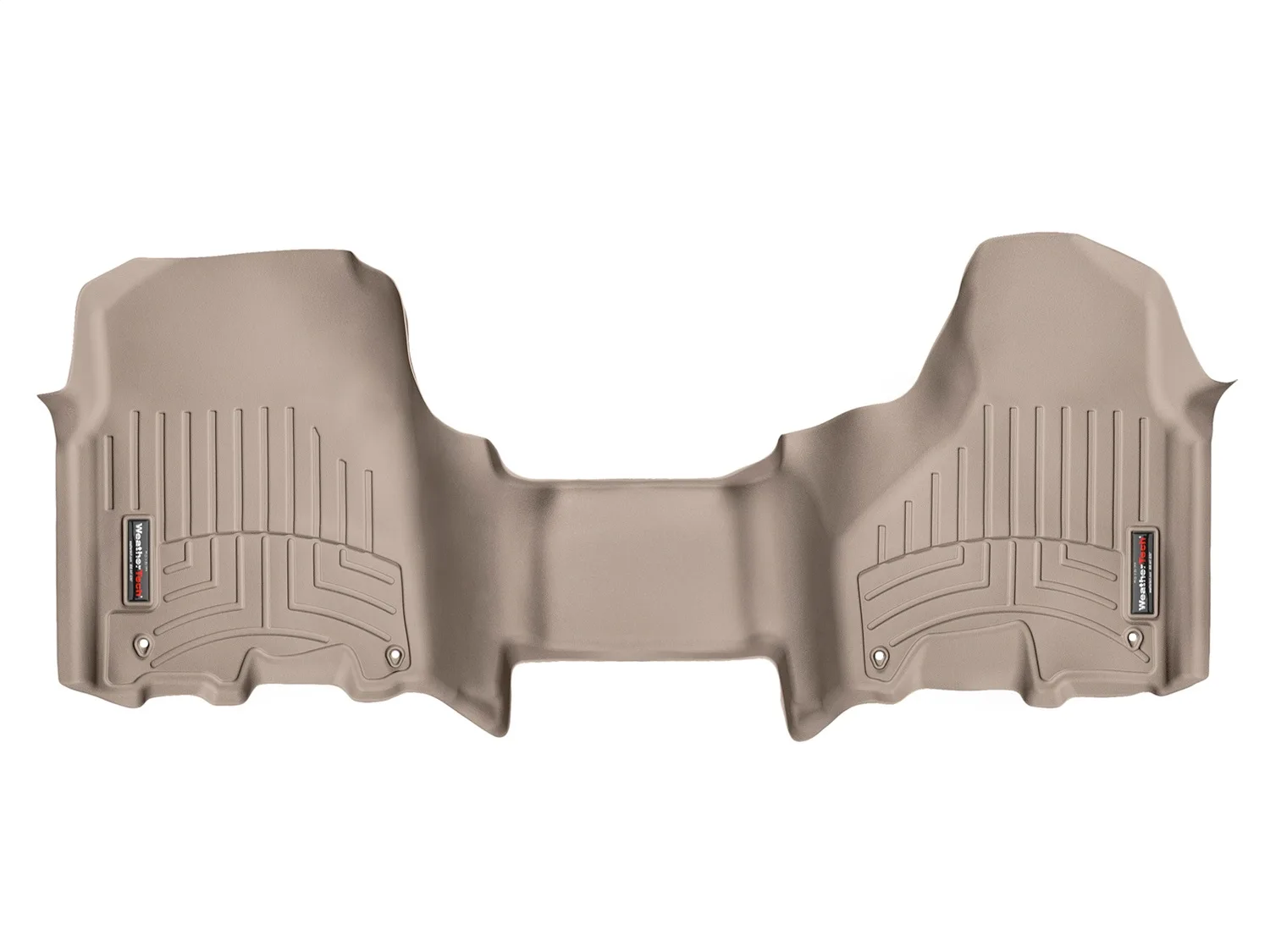 WeatherTech FloorLiner™ DigitalFit®; Tan; Front; Over The Hump;