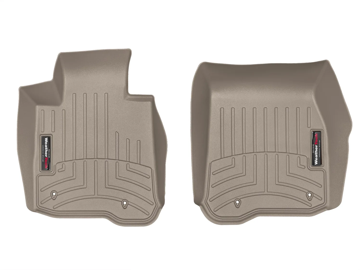 WeatherTech FloorLiner™ DigitalFit®; Tan; Front;