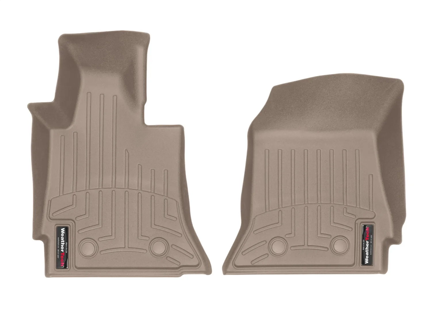 WeatherTech FloorLiner™ DigitalFit®; Tan; Front;