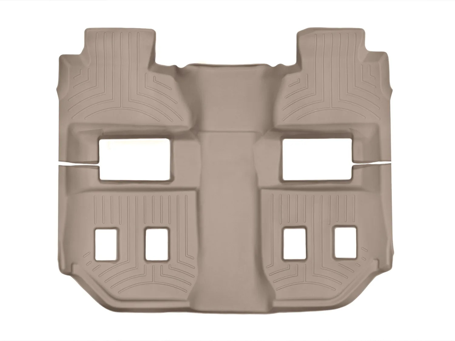 WeatherTech FloorLiner™ DigitalFit®; Tan; Rear and Third Row; 1 Piece;