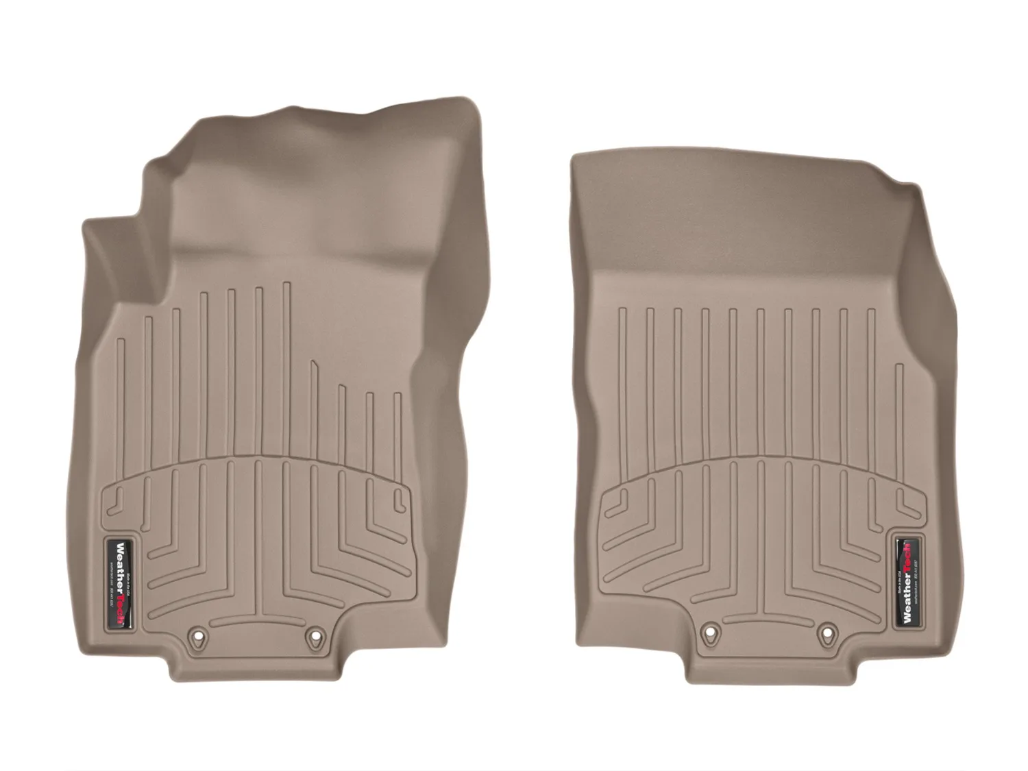 WeatherTech FloorLiner™ DigitalFit®; Tan; Front;