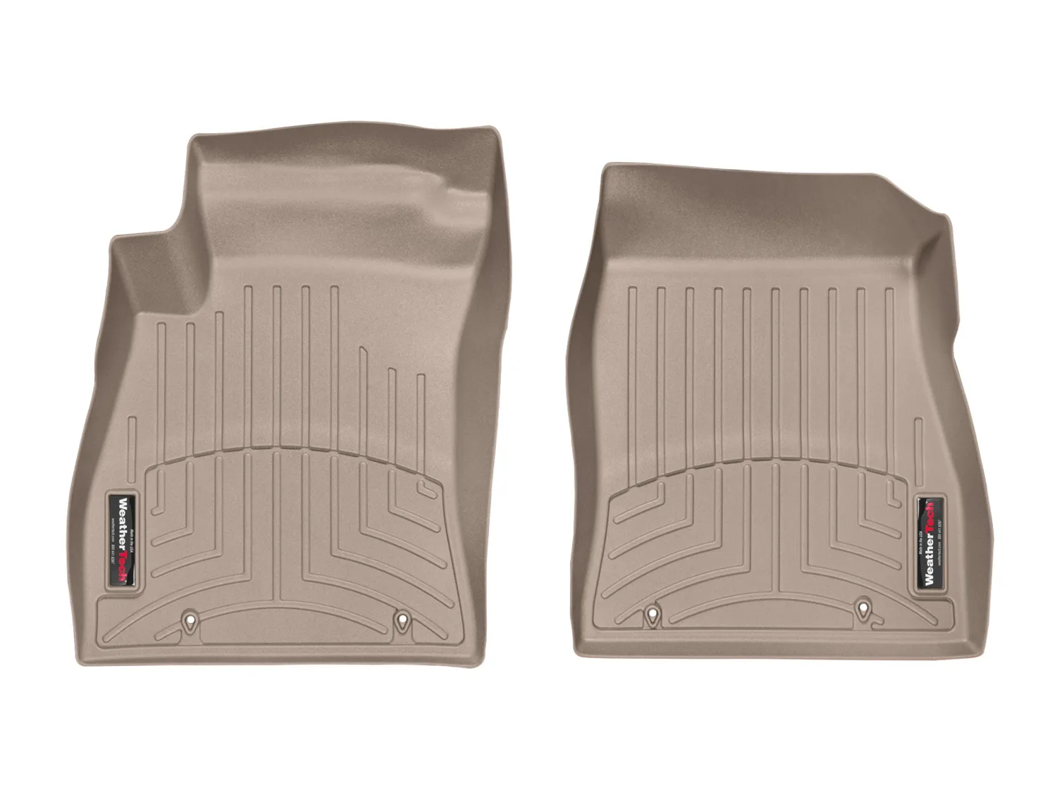 WeatherTech FloorLiner™ DigitalFit®; Tan; Front;