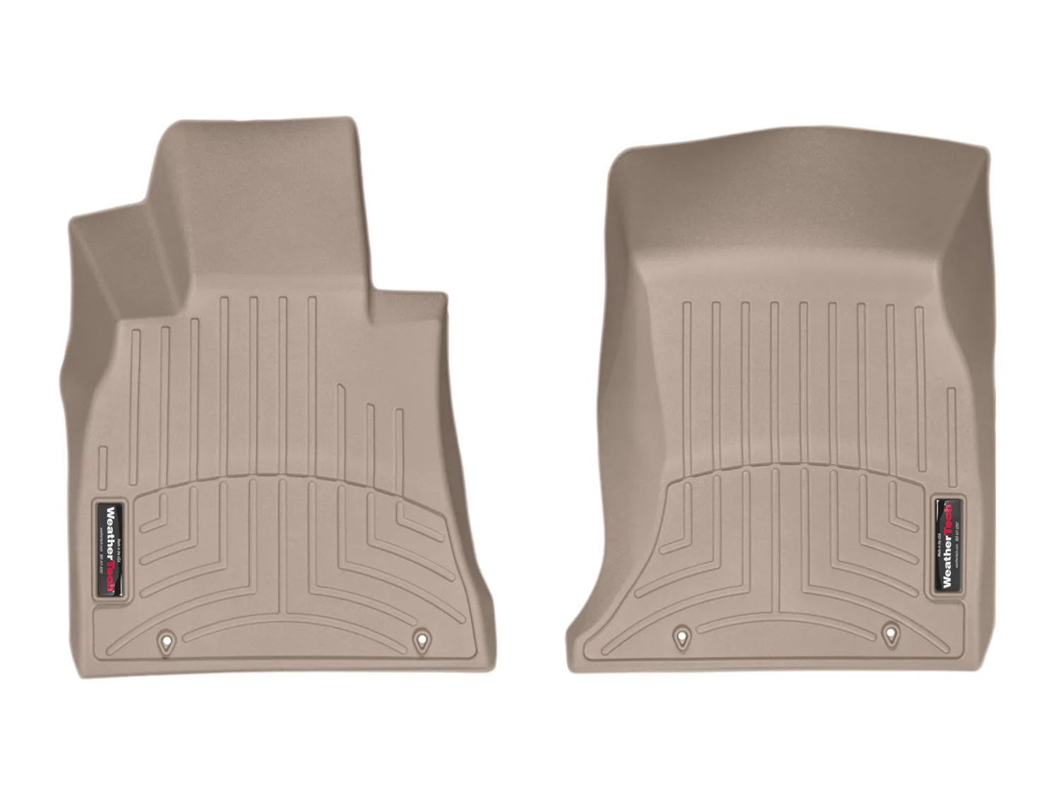 WeatherTech FloorLiner™ DigitalFit®; Tan; Front;