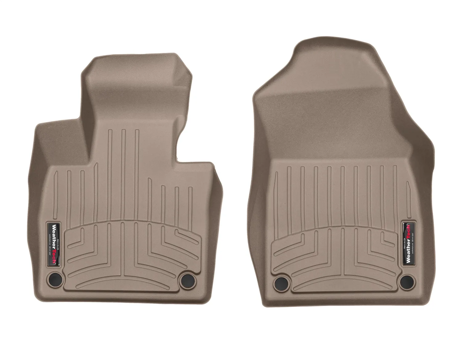 WeatherTech FloorLiner™ DigitalFit®; Tan; Front;