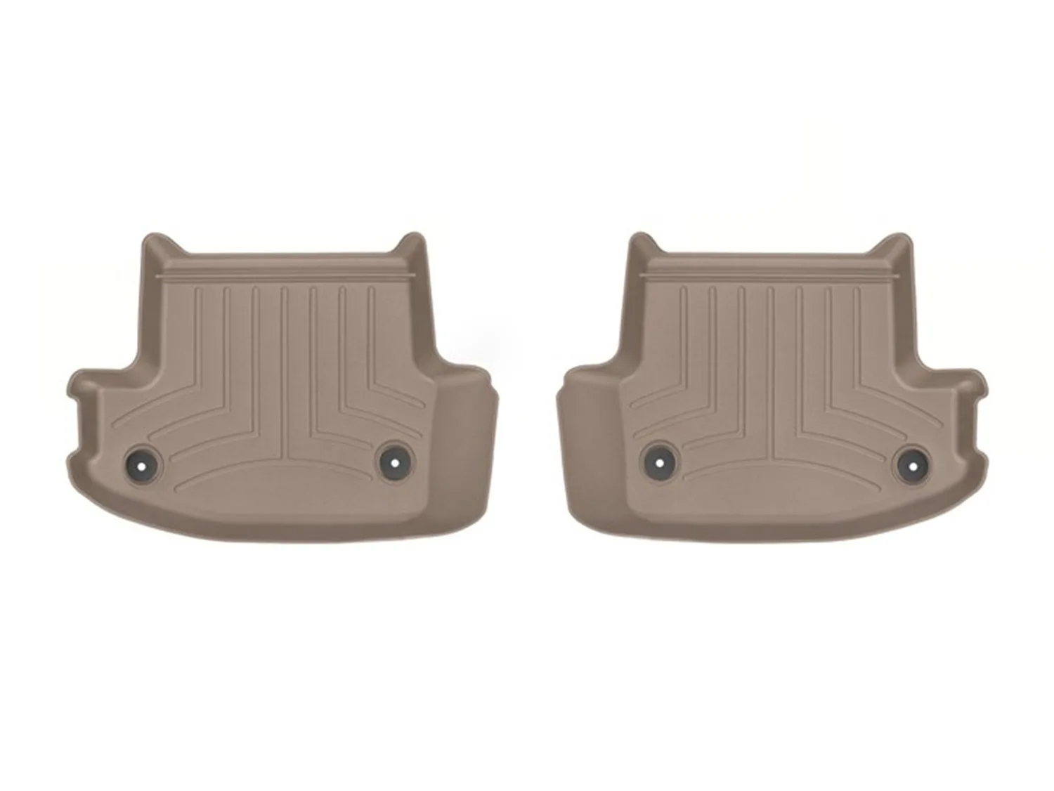 WeatherTech FloorLiner™ DigitalFit®; Tan; Rear; 2 Piece;