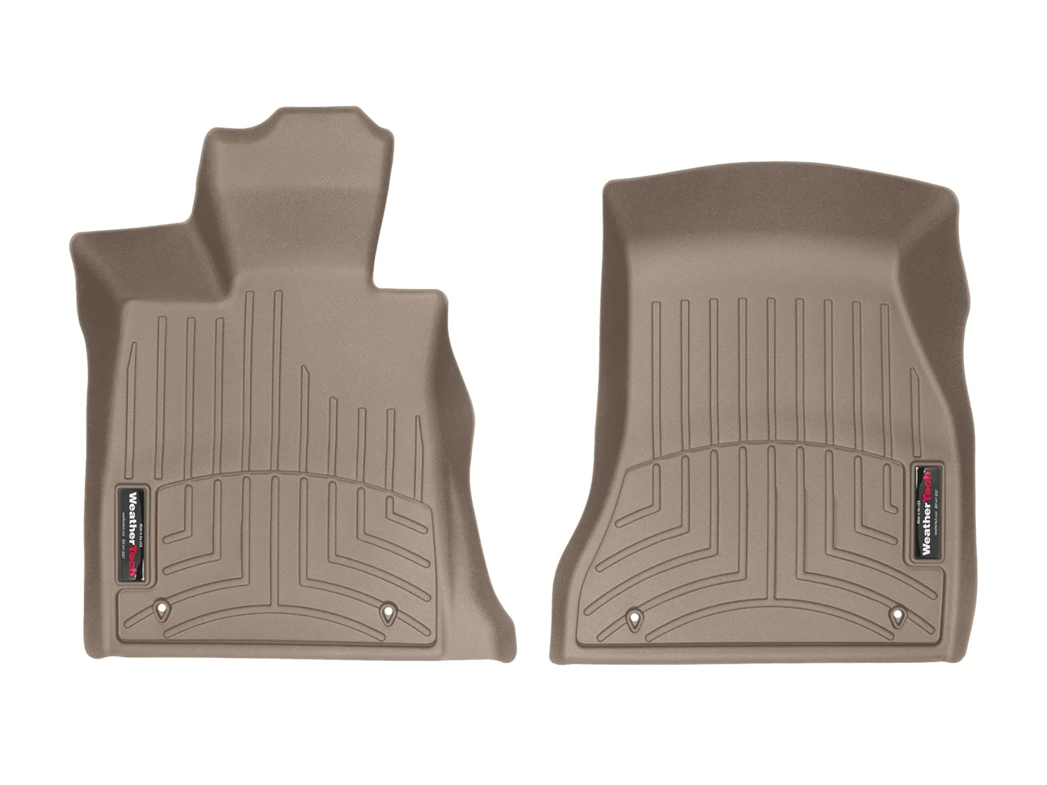 WeatherTech FloorLiner™ DigitalFit®; Tan; Front;