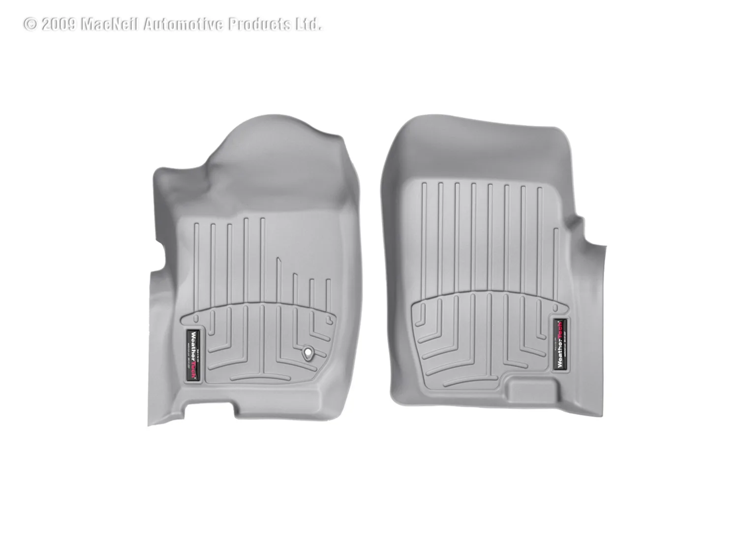 WeatherTech FloorLiner™ DigitalFit®; Gray; Front;