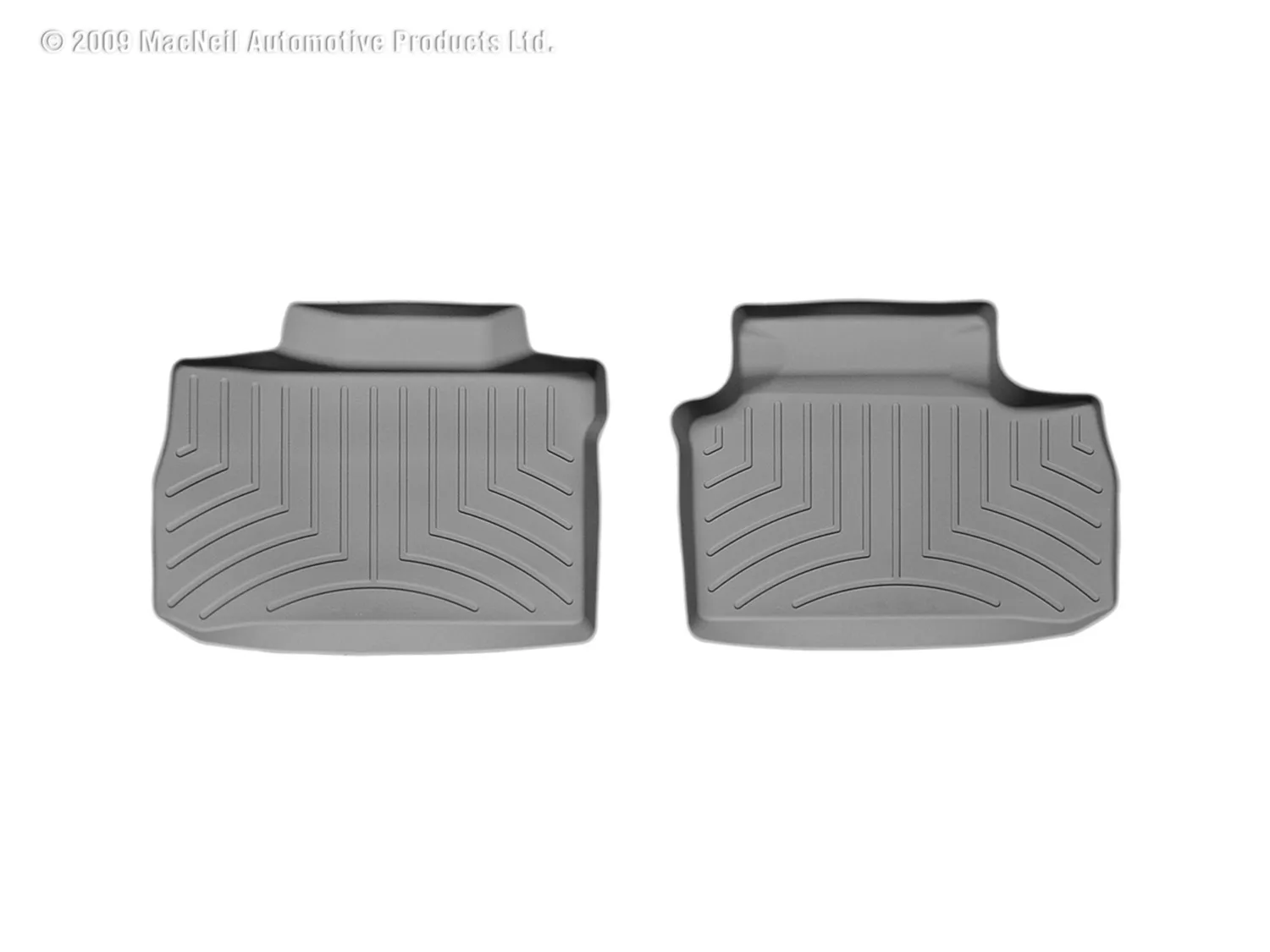 WeatherTech FloorLiner™ DigitalFit®; Gray; Rear; 2 Piece;