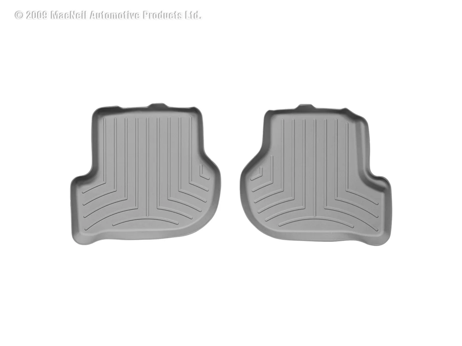WeatherTech FloorLiner™ DigitalFit®; Gray; Rear; 2 Piece;
