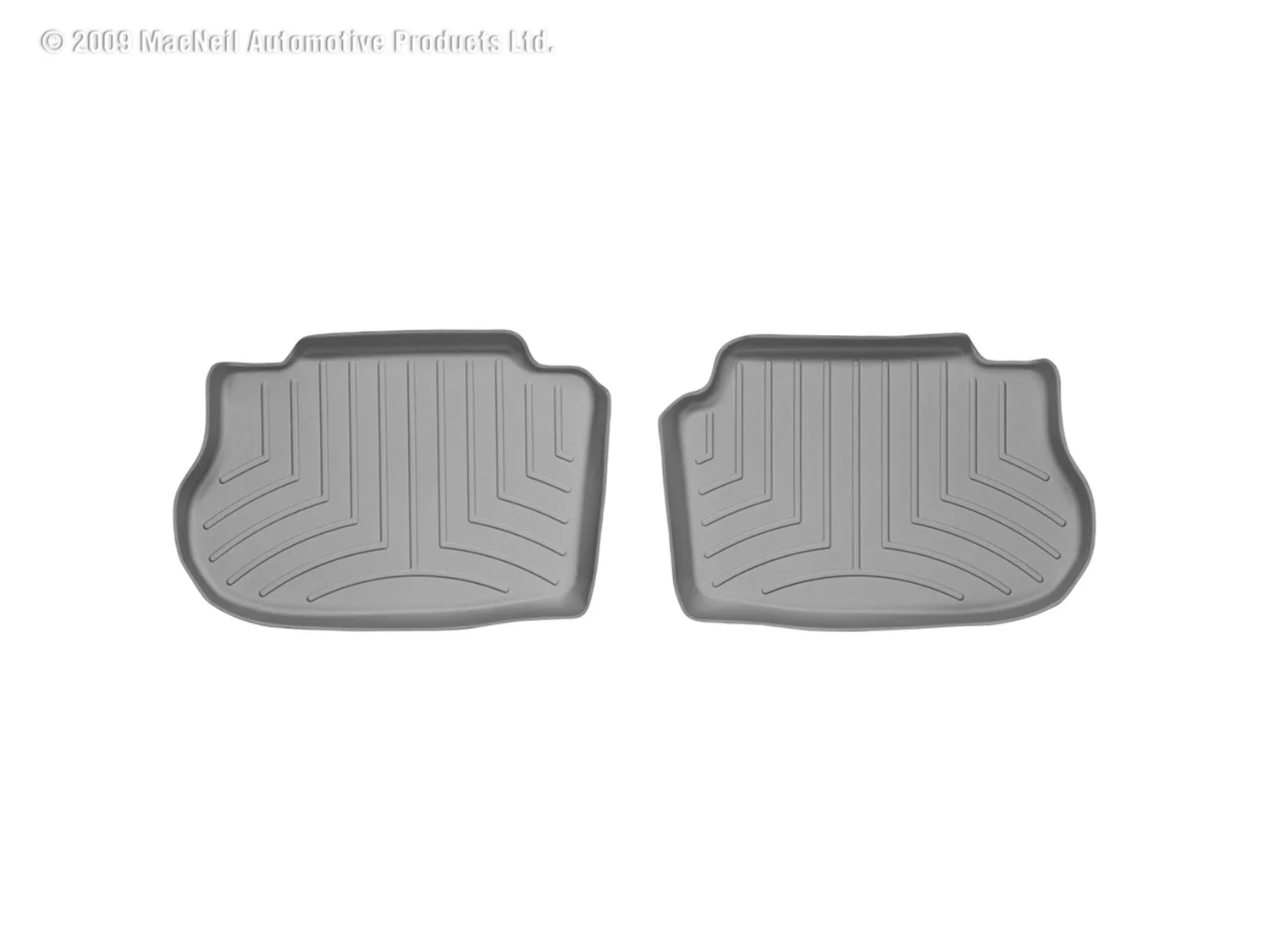WeatherTech FloorLiner™ DigitalFit®; Gray; Rear; 2 Piece;