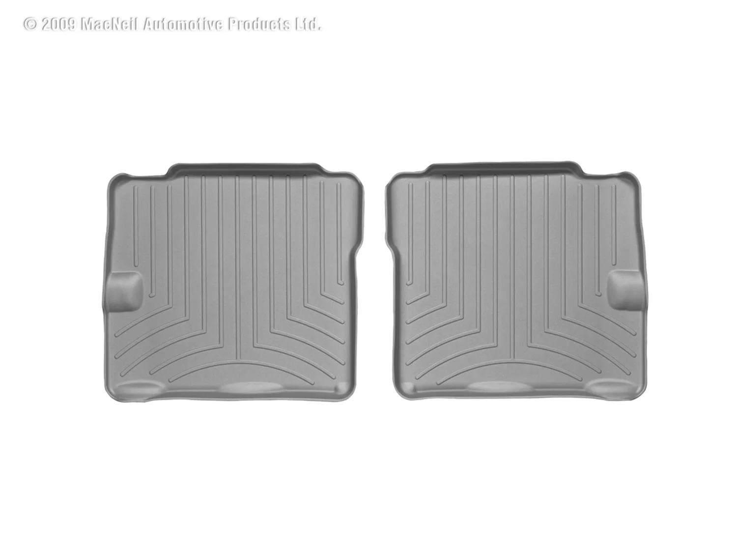 WeatherTech FloorLiner™ DigitalFit®; Gray; Rear; 2 Piece;