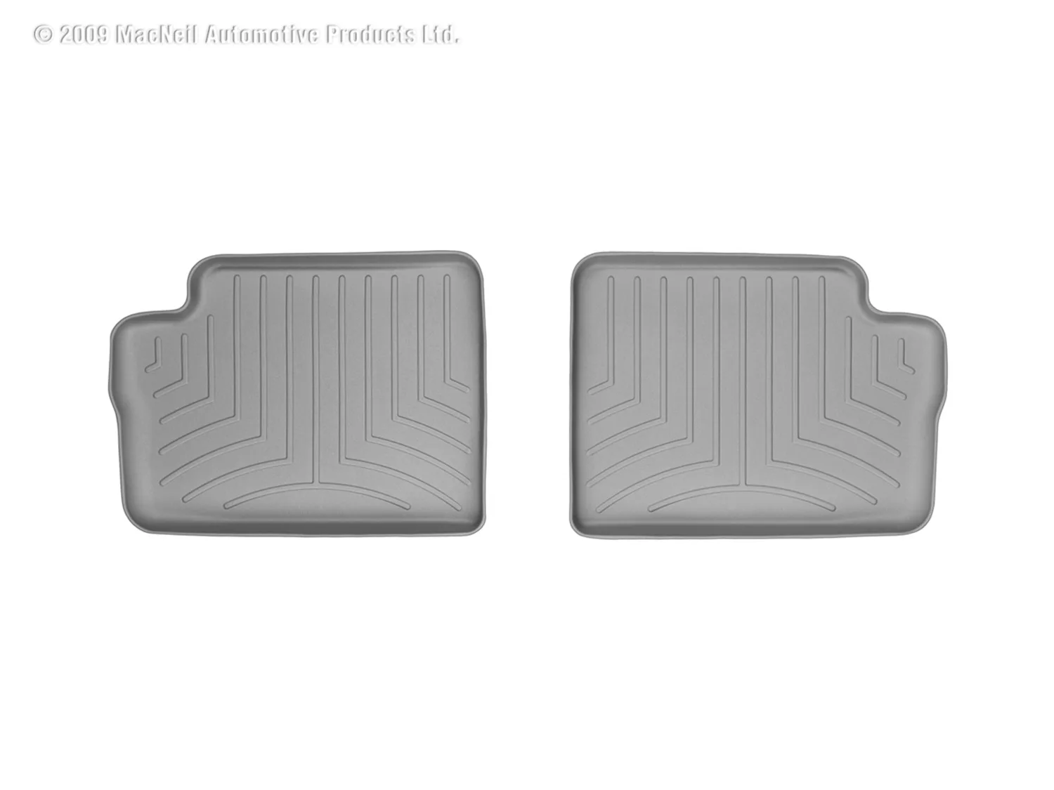 WeatherTech FloorLiner™ DigitalFit®; Gray; Rear; 2 Piece;