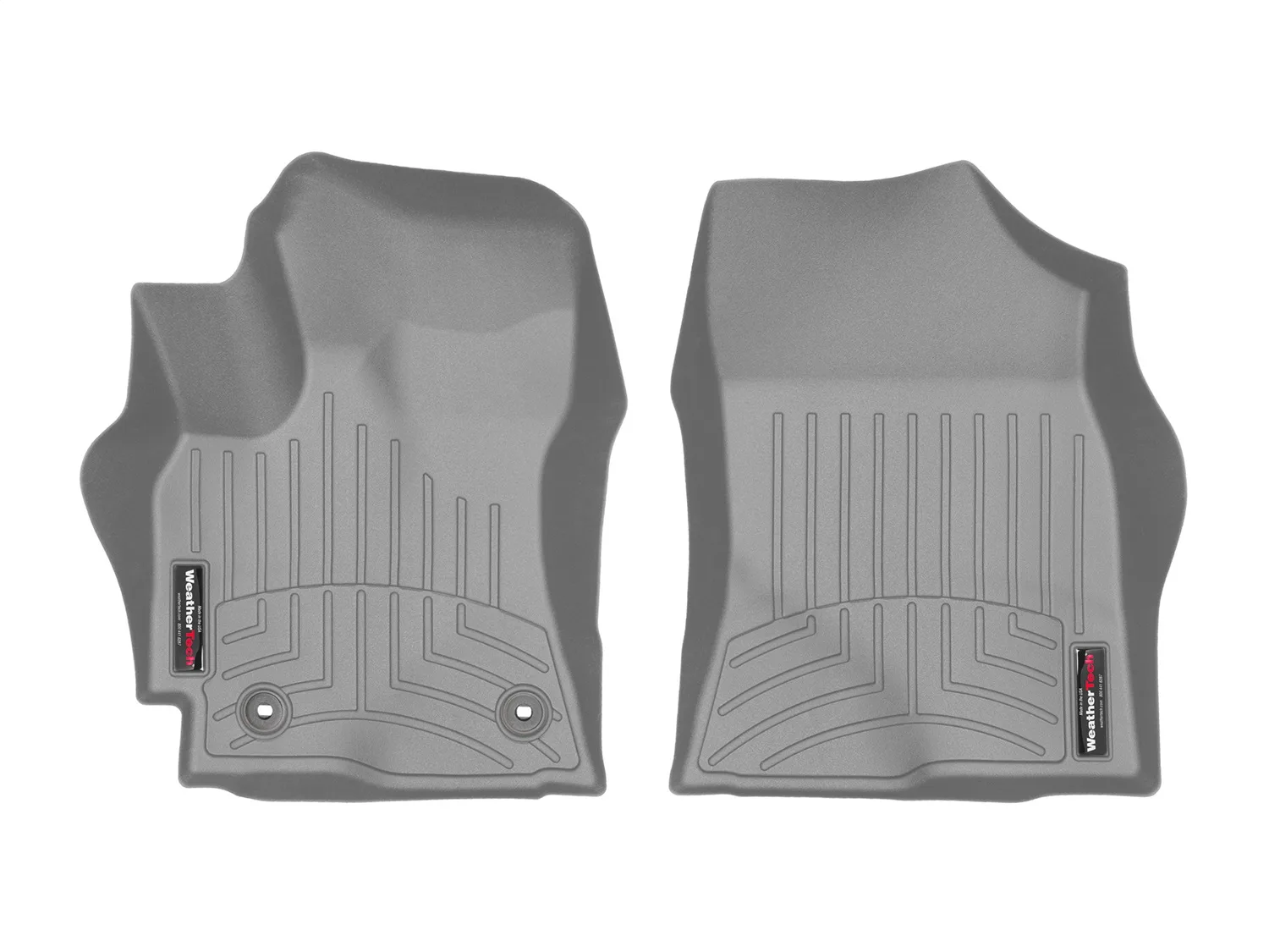 WeatherTech FloorLiner™ DigitalFit®; Gray; Front;