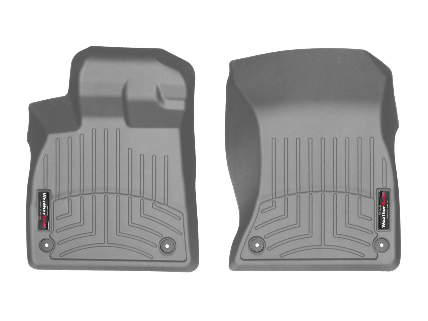 WeatherTech FloorLiner™ DigitalFit®; Gray; Front;