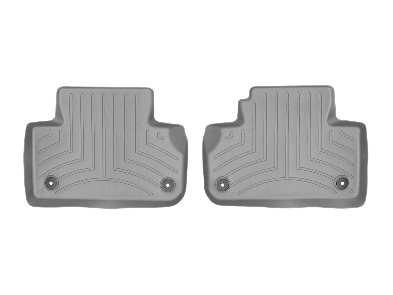 WeatherTech FloorLiner™ DigitalFit®; Gray; Rear; 2 Piece;