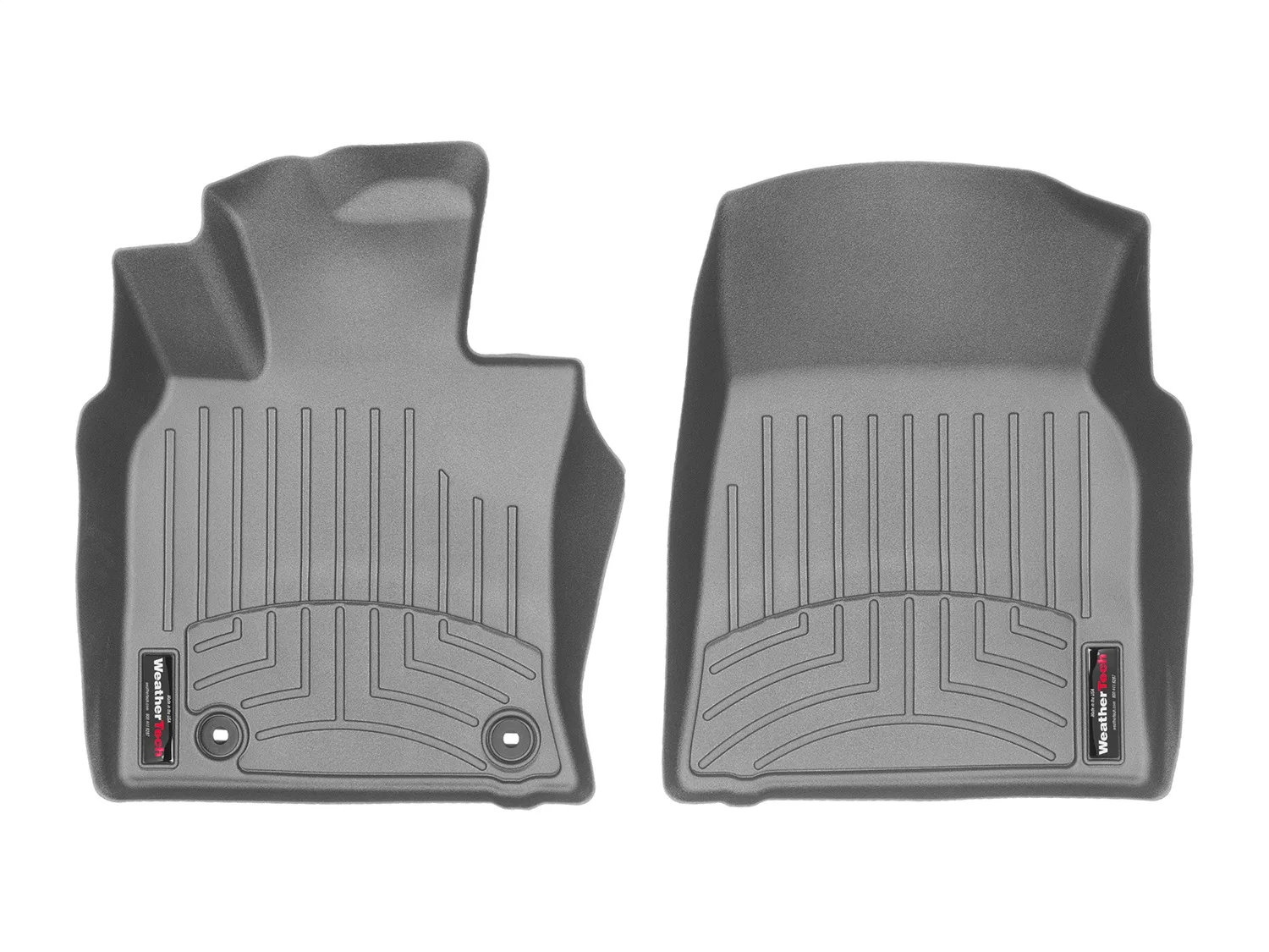WeatherTech FloorLiner™ DigitalFit®; Gray; Front;