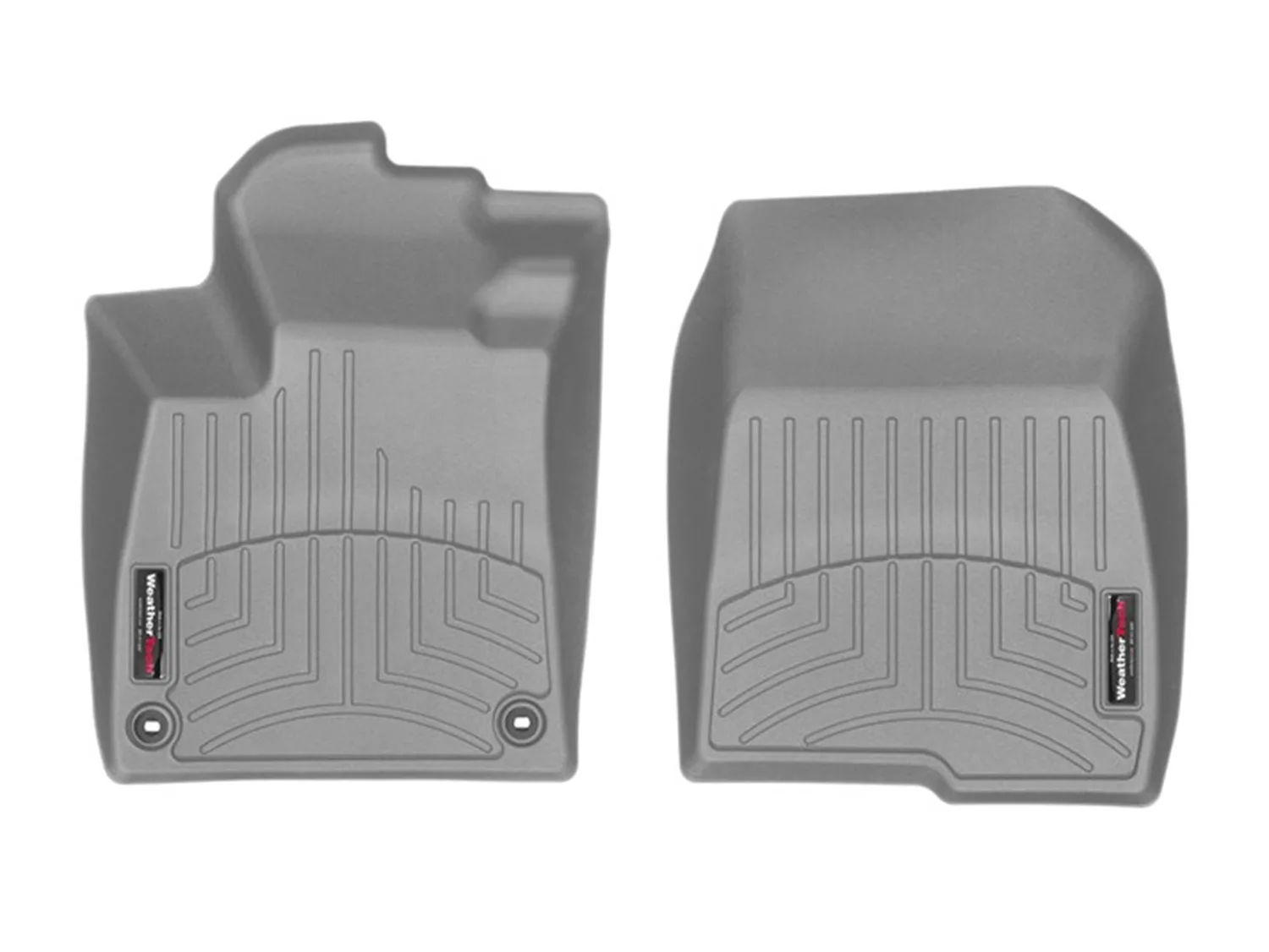 WeatherTech FloorLiner™ DigitalFit®; Gray; Front;
