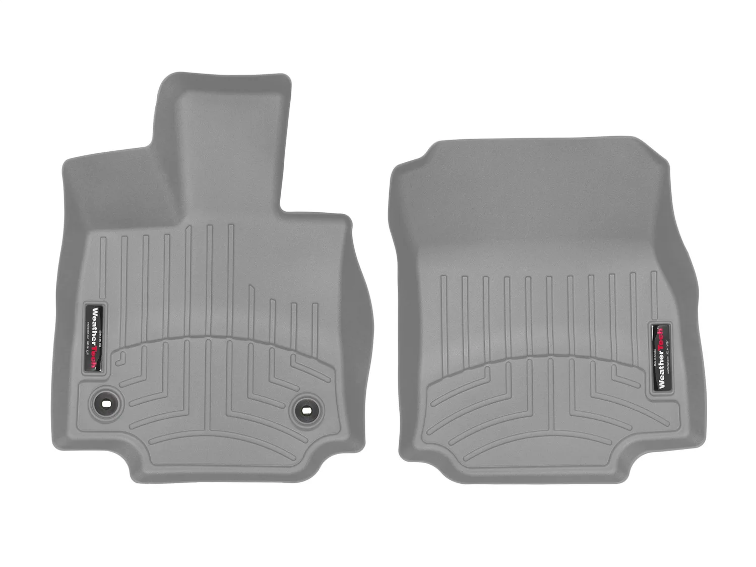 WeatherTech FloorLiner™ DigitalFit®; Gray; Front;