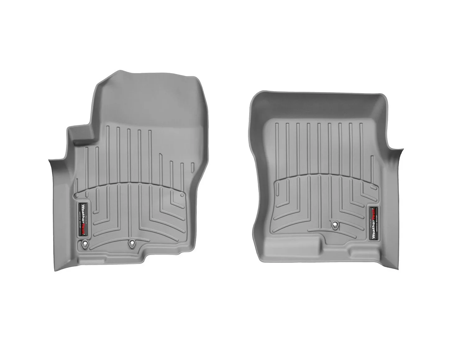 WeatherTech FloorLiner™ DigitalFit®; Gray; Front;